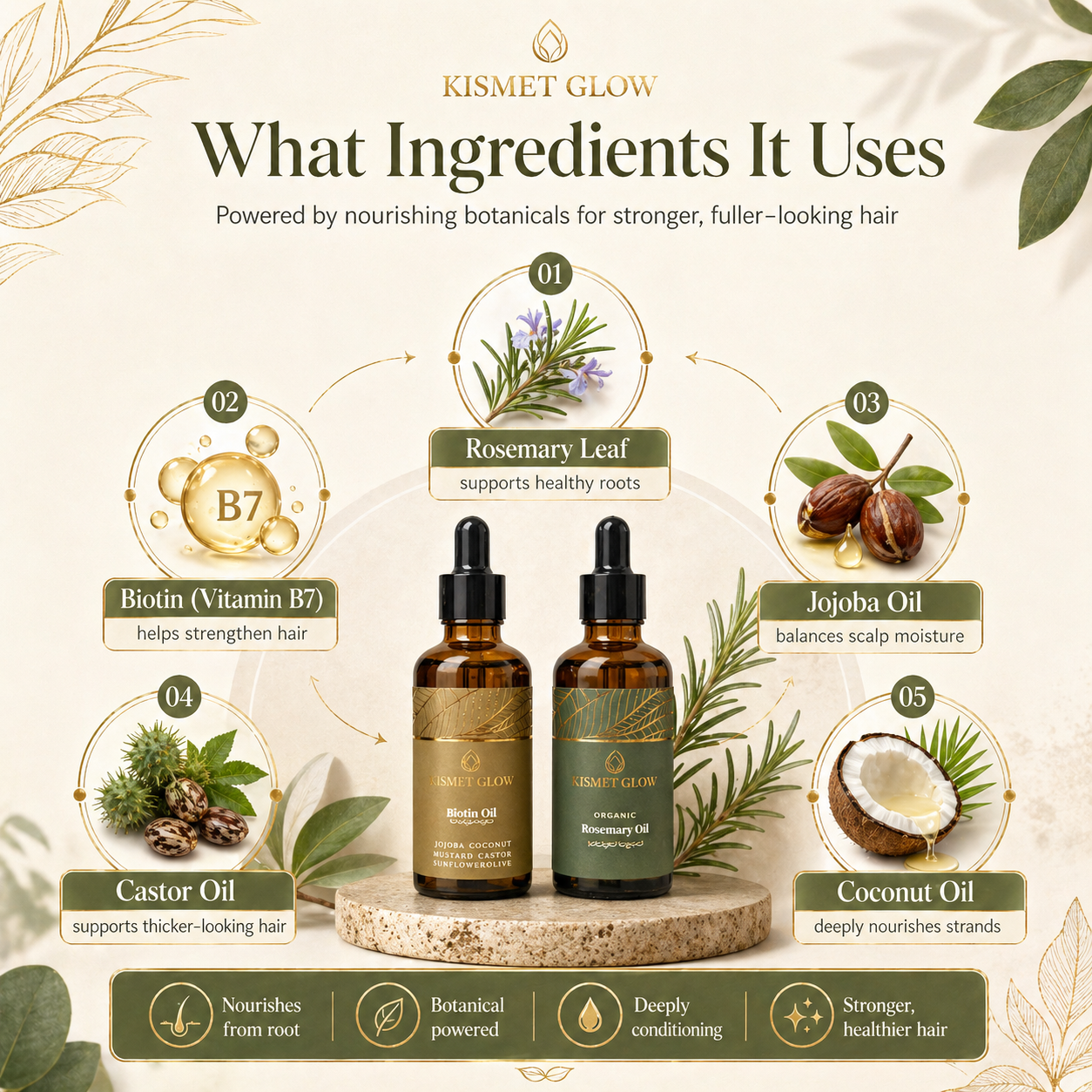 Hair Growth Bundle | Biotin Oil | Rosemary Oil