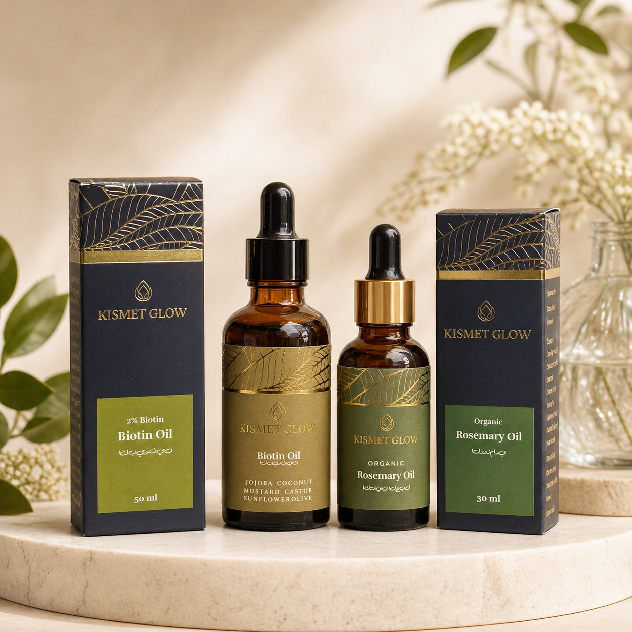 Hair Growth Bundle | Biotin Oil | Rosemary Oil