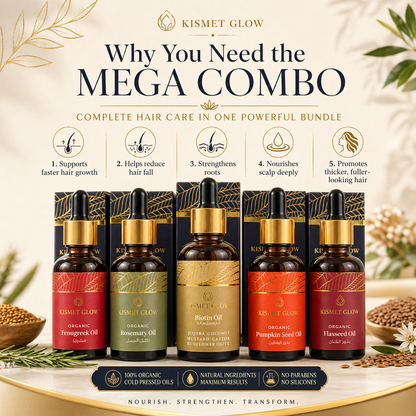 Mega Hair Oil Combo Pack | Carrier Oil + 4 oils