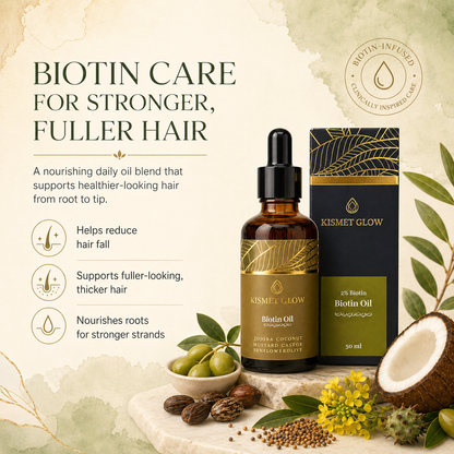 Biotin 2% Hair Oil | Jojoba, Castor, Olive, Mustard | 50 ml