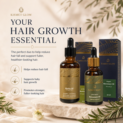 Hair Growth Bundle | Biotin Oil | Rosemary Oil