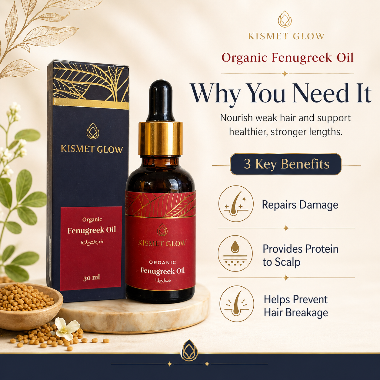 Fenugreek Damage Repair Oil | 30 ml