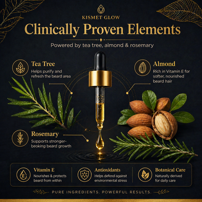 Beard Oil 30 ml | Rosemary, Almond & Tea Tree