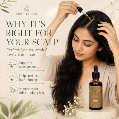 Biotin 2% Hair Oil | Jojoba, Castor, Olive, Mustard | 50 ml