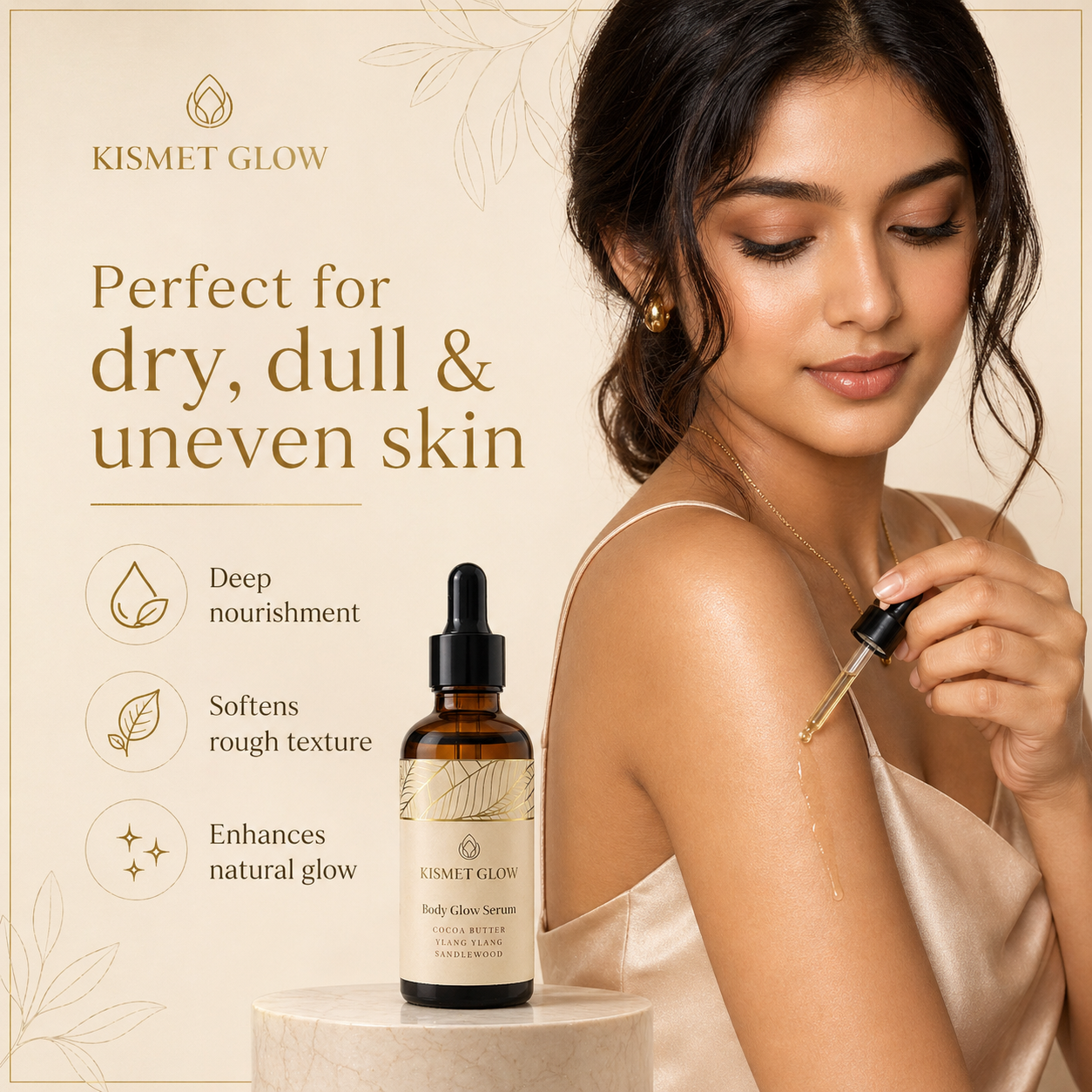 Body Glow Serum | 50 ml | Ylang, Cocoa Butter