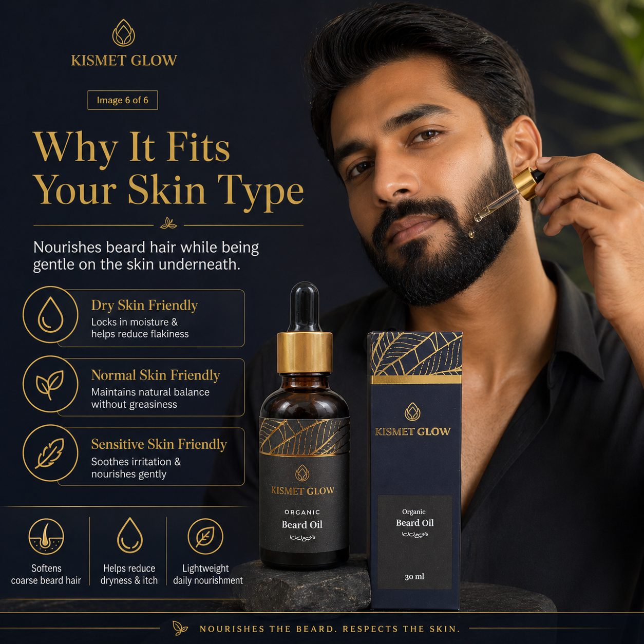 Beard Oil 30 ml | Rosemary, Almond & Tea Tree