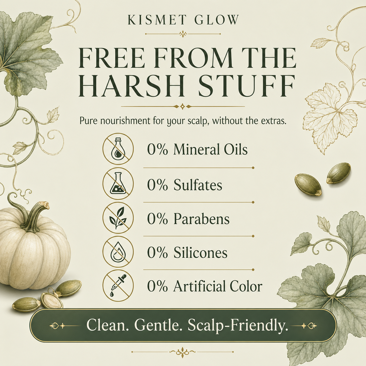 Organic Pumpkin Seed hair Oil 30 ml | Best Top Gain Oil
