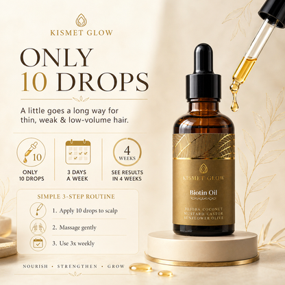 Biotin 2% Hair Oil | Jojoba, Castor, Olive, Mustard | 50 ml