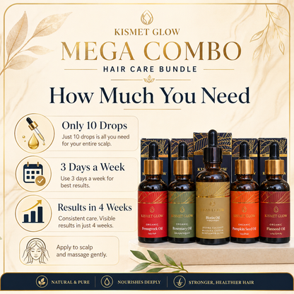 Mega Hair Oil Combo Pack | Carrier Oil + 4 oils