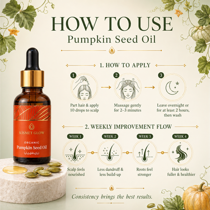 Organic Pumpkin Seed hair Oil 30 ml | Best Top Gain Oil
