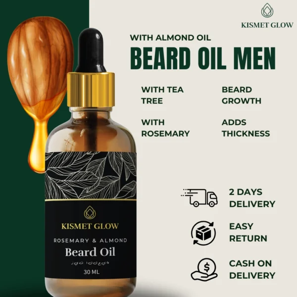 Beard Oil 30 ml | Rosemary, Almond & Tea Tree