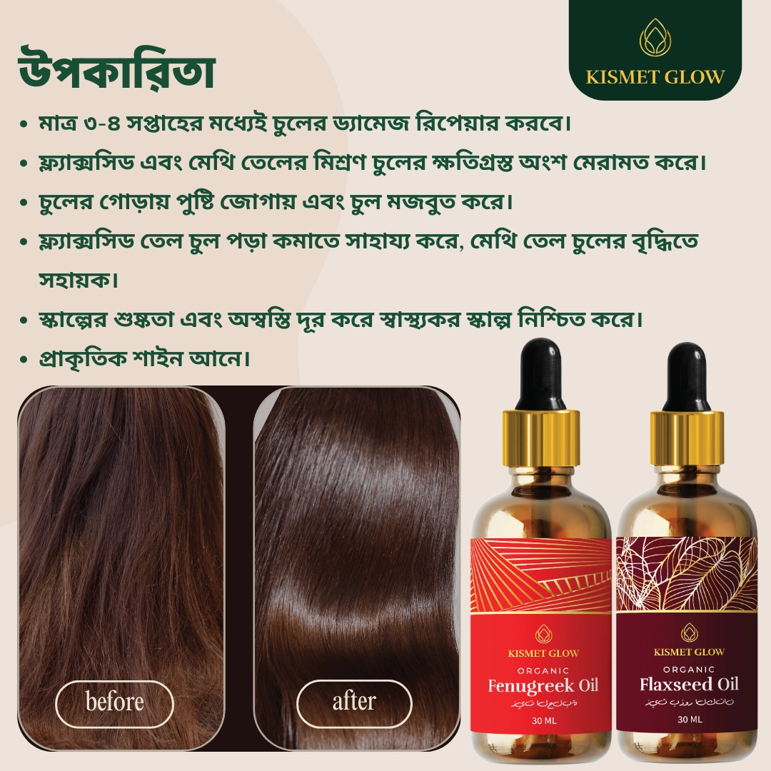 Damage Repair Bundle | Flaxseed & Fenugreek Oil