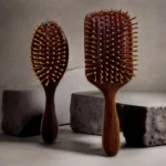 Red Chandan Wooden Brush Oval shape - Premium Quality