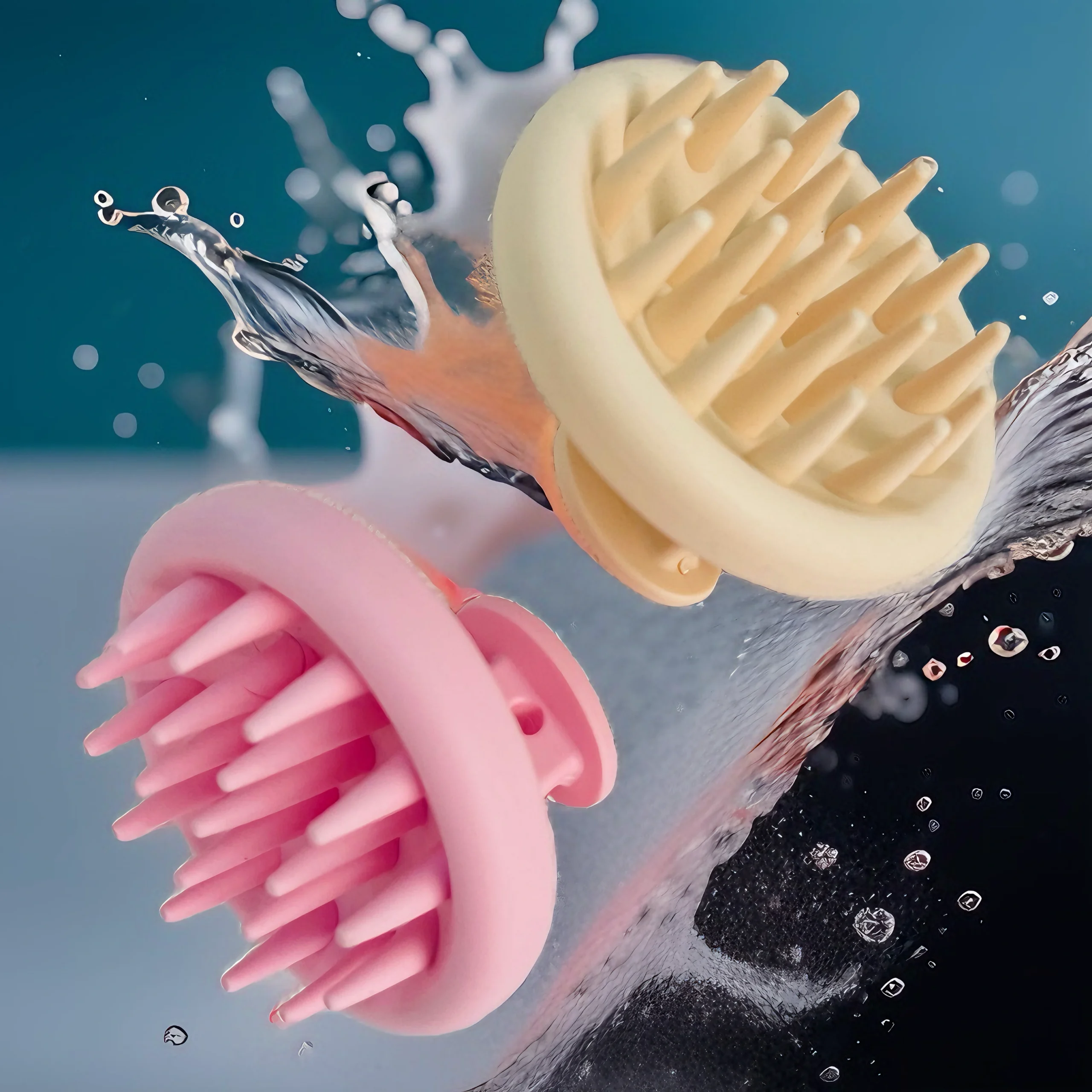 100% silicone scalp massager